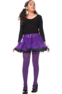 Girls Opaque Nylon Striped Tights Stylin' Upbeat and MANY color choices!: Clothing