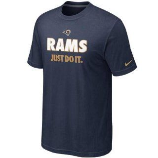 NIKE Men's St. Louis Rams NFL Just Do It T Shirt, College Navy [Misc.] : Novelty T Shirts : Sports & Outdoors