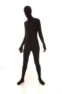 Funskin Spandex Lycra Full Body Suit Plain Black (Large) Adult Sized Costumes Clothing