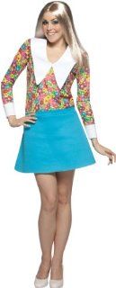 Lets Party By Rasta Imposta Brady Bunch Marcia Brady Adult Costume / Blue   Size One   Size Fits Most Adults: Everything Else