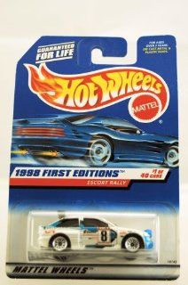 Hot Wheels   1998 First Editions   Escort Rally   Racing Paint Scheme   Die Cast   #1 of 40 Cars   Collector #637   Limited Edition   Collectible: Toys & Games