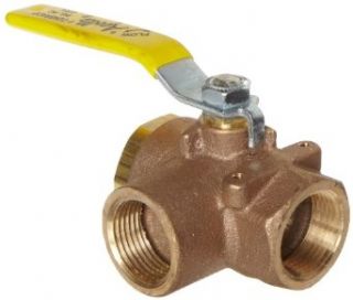 Apollo 70 640 Series Bronze Ball Valve with Stainless Steel 316 Ball and Stem, Two Piece, 3 Port Diverting, Lever, NPT Female: Bathtub And Shower Diverter Valves: Industrial & Scientific