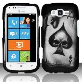 Boundle Accessory for At&t Samsung Focus 2 i667   Spade Skull Designer Hard Case Protector Cover + Lf Stylus Pen + Lf Screen Wiper: Cell Phones & Accessories