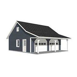 Garage Plans : Roomy 2 Car Garage Plan With 6 ft. Front Porch   676 FP   20' x 24'   two car   By Behm Design   Wall Decor Stickers  