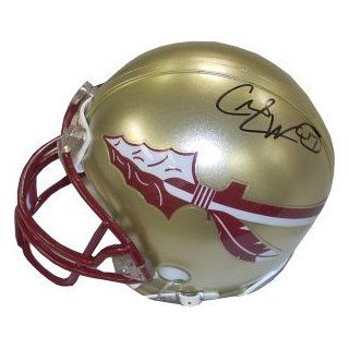 Charlie Ward signed Florida State Seminoles Mini Helmet (Heisman)  Tri Star Hologram   Autographed College Mini Helmets: Sports Collectibles