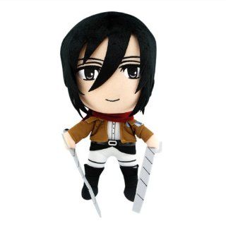 12" Attack on Titan Mikasa Ackerman Stuffed Plush Doll: Toys & Games