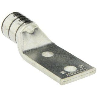 Panduit LCDX650 12 6 Flex Conductor Lug, Two Hole, Standard Barrel With Window, 1/2" Stud Hole Size, 1.75" Stud Hole Spacing Width, Black, 646.4 kcmil Diesel Locomotive Conductor Size, 1 1/2" Wire Strip Length, 0.30" Tongue Thickness, 1