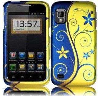 ZTE WARP N860 Rubberized Design Cover   Royal Swirl: Cell Phones & Accessories