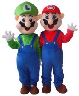 ProCostume Super Mario and Luigi 2 Adult Size Mascot Costumes Suit Clothing