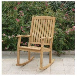 Teak Porch Patio Rocking Chair : Patio, Lawn & Garden