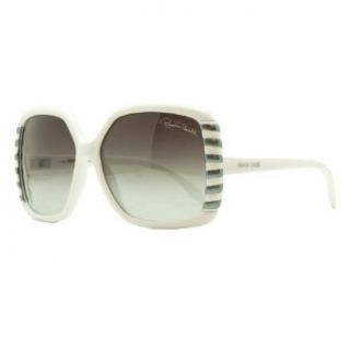 Roberto Cavalli RC 658 /S 21B Cimbidium White Round Oversized Sunglasses: Clothing
