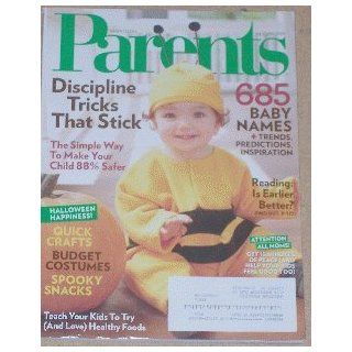 Parents Magazine, October 2009, Featuring "Discipline that Sticks" and "685 baby Names" (Parents Magazine, October): Books
