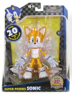 Miles "Tails" Prower: 20th Anniversary Super Posers Sonic The Hedgehog ~6.25" Action Figure Series: Toys & Games