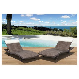 Atlantic Java Lounge Chair with Cushion (Set of 2)