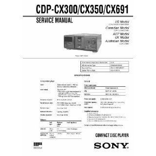 sony CDPCX300, CDPCX350, CDPCX691 Service Manual: Sony: Books