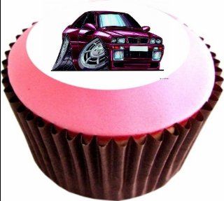 MASERATI 12 x 38mm (1.5 Inch)Cake Toppers Edible wafer paper 695   Decorative Cake Toppers
