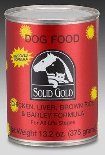 SOLID GOLD 937204 12 Pack Chicken and Liver Canned Food for Dogs, 13.2 Ounce  Canned Wet Pet Food 