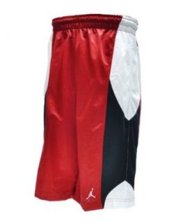 Jordan Durasheen Men's Athletic Basketball Shorts Red/White/Black 404309 696 (Size M): Clothing
