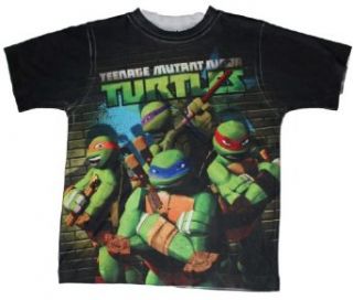 Teenage Mutant Ninja Turtles Boys Front & Back T shirt (L (7)): Fashion T Shirts: Clothing