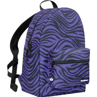 Yak Pak Purple and Black Zebra Backpack Clothing