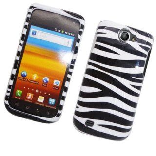 For Samsung Exhibit II 4G/Ancora/SGH T679 Hard GLOSSY Case Zebra Black and White: Everything Else