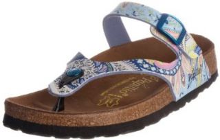 Papillio thongs Rom from Birko Flor in Dreamland Blue with a regular insole size 35.0 W EU: Shoes