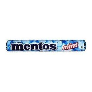 Mentos Chewy Dragees Dragee Bar Candy Candies Confectionery Cool Mint Flavor Product of Thailand : Grocery & Gourmet Food