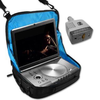 Portable / Case Logic In Car DVD Player Case BUNDLE with Car Power Adapter / Accessory Power DC to AC Mobile Inverter with USB port for all USB compatible devices for SONY DVP FX810 / DVP FX705 and More Portable DVD Players (Player not included): Electroni