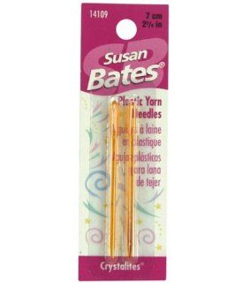 Susan Bates Crystallites Plastic Yarn Needle, 2 3/4 Inch, 2 Per Package