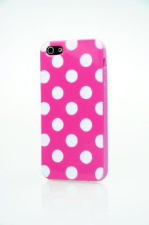 Protective Pink and White Polka Dot Ball Hard Back Case Cover for Apple iPhone 5 5th: Cell Phones & Accessories