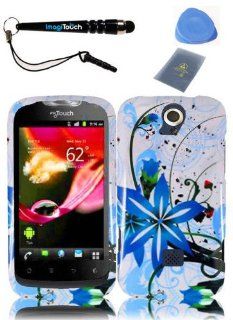 IMAGITOUCH(TM) 4 Item Combo Huawei myTouch Q 2 U8730 (T Mobile) Hard Case Phone Cover Protector Faceplate with Graphics Design   Blue Splash (Stylus pen, ESD Shield bag, Pry Tool, Phone Cover): Cell Phones & Accessories