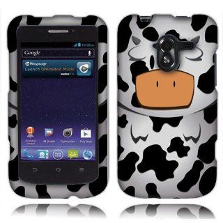 ZTE Avid 4G Moo Moo The Cow Rubberized Cover: Cell Phones & Accessories