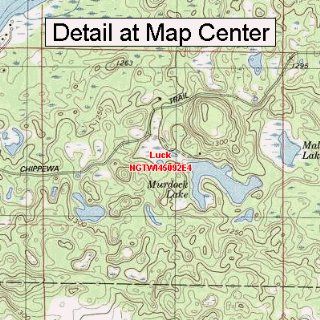 USGS Topographic Quadrangle Map   Luck, Wisconsin (Folded/Waterproof) : Outdoor Recreation Topographic Maps : Sports & Outdoors