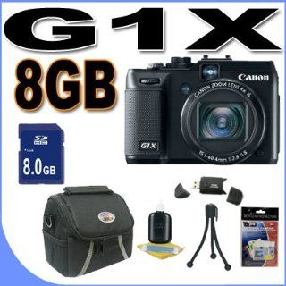 Canon Powershot G1 X 14.1 MP CMOS Digital Camera with 4x Wide Angle Optical Image Stabilized Zoom Lens Full 1080p HD Video and 3.0 inch Vari Angle LCD Deluxe Bundle With 4 GB Secure Digital High Capacity (SDHC) Memory Card, Digpro Compact Camera Deluxe Ca 