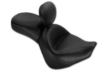 Mustang Vintage Style Wide Touring Seat with Driver Backrest for Honda 2010 2013 VTX1300 Interstate, Stareline and Sabre Models: Automotive
