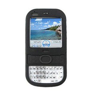 BLACK SILICON SKIN Cover Case for Sprint Palm Centro 690   Flexible Soft: Cell Phones & Accessories