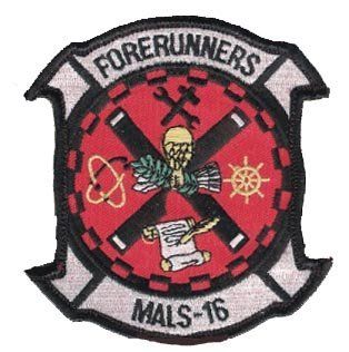 MALS 16 "Forerunners" Adhesive Back 4" Military Patch: Automotive