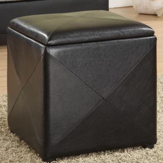 Milano Leatherette Cube Ottoman