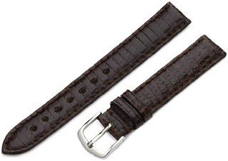 Hadley Roma Women's LSL715RB 140 14 mm Brown Genuine Java Lizard Watch Strap: Watches