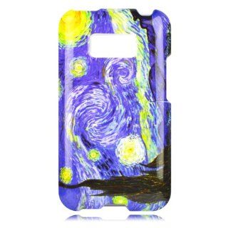 Cell Phone Case Cover Skin for LG LS696 Optimus Elite / Optimus M+ (Starry Night)   Sprint,Virgin Mobile,MetroPCS: Cell Phones & Accessories