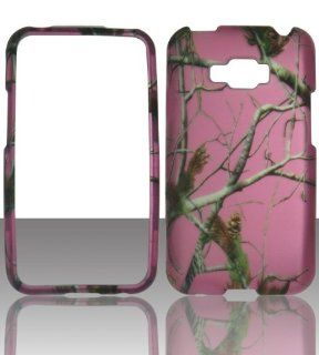 2D Pink Camo Realtree LG Optimus Elite LS696 Sprint, Virgin Mobile Case Cover Hard Protector Phone Cover Snap on Case Faceplates: Cell Phones & Accessories