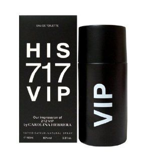 His 717 Vip 3.4oz EDT Men Spray by Royal Fragrance : Eau De Toilettes : Beauty