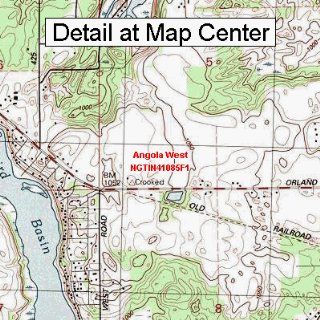 USGS Topographic Quadrangle Map   Angola West, Indiana (Folded/Waterproof) : Outdoor Recreation Topographic Maps : Sports & Outdoors