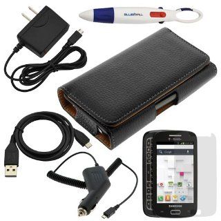 BIRUGEAR 6 in 1 Combo Accessories Bundle Kit for Samsung Galaxy S Relay 4G SGH T699 (T Mobile) [ Pouch Case, Screen Protector, Car & Wall Charger, Data Cable, etc ] Cell Phones & Accessories