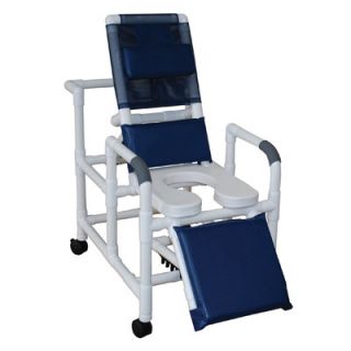 MJM International Reclining Shower Chair with Leg Extension