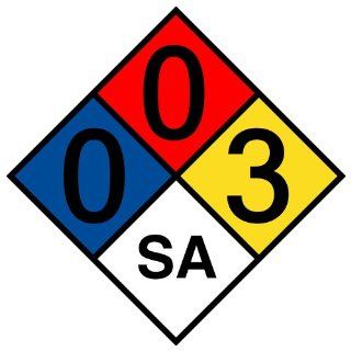 NFPA 704 0 0 3 Sa Sign NFPA PRINTED 003SA NFPA Diamonds : Message Boards : Office Products