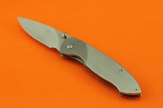 SANRENMU 723 Camping Fishing Pocket EDC Folding Knife 100% Stainless Steel Frame Lock w/ Money Clip Survival Knife Pocket Knife Hunting Knife Folding Knife : Folding Camping Knives : Sports & Outdoors