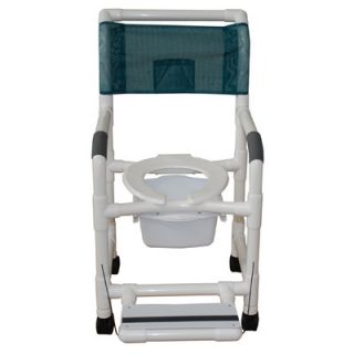MJM International Standard Deluxe Shower Chair with Footrest with