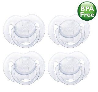 Philips Avent 0 6 Months BPA Free Translucent Newborn Pacifier   4 Pack (Clear) : Baby Pacifiers : Baby