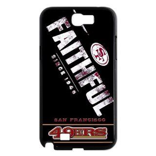 NFL Samsung Protector San Francisco 49ers Team Logo Samsung Galaxy Note 2 N7100 Fitted Cases cover Cell Phones & Accessories
